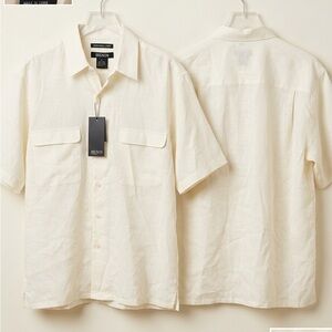 Men's Cream Short Sleeve Shirt